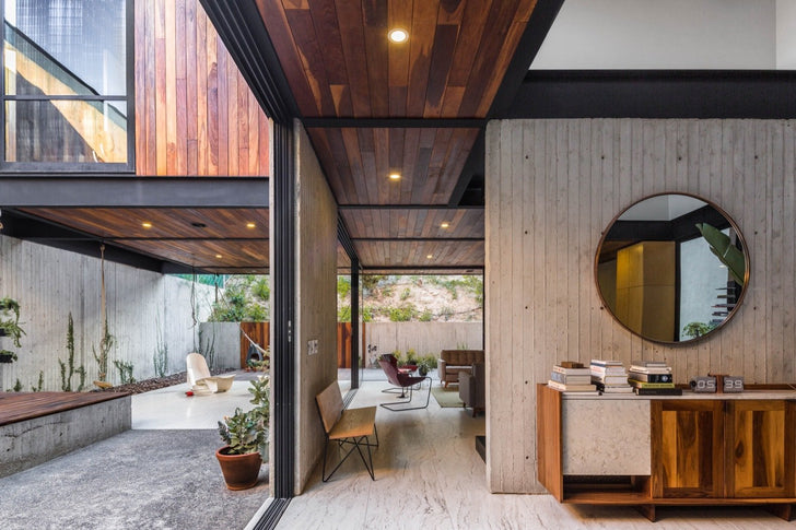 Modern Mexican Home Rises With Vertical Timber Cladding