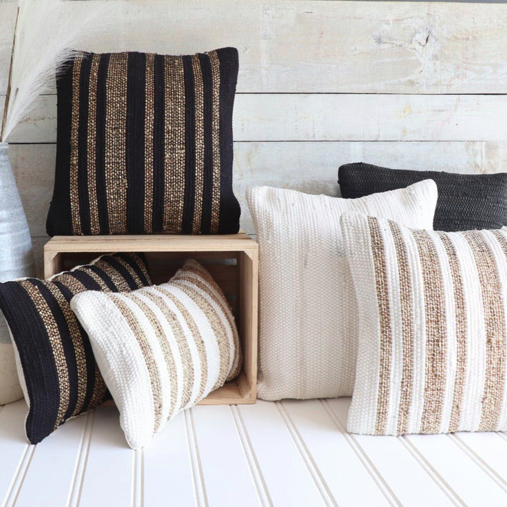 CAMERON WHITE & JUTE CHINDI | PILLOWS