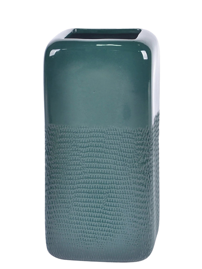 FOREST SQUARED GROOVED VASE