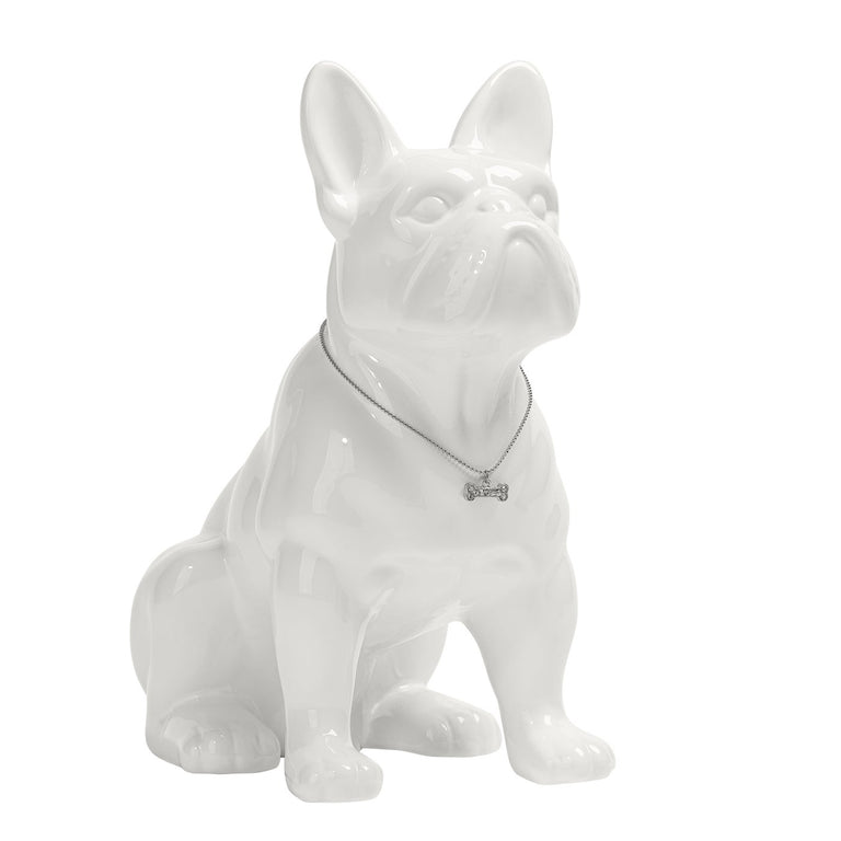 FRENCH BULLDOG, WHITE 12"