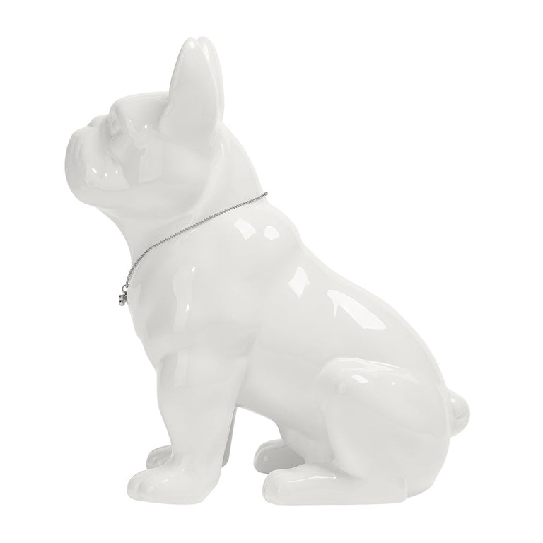 FRENCH BULLDOG, WHITE 12"