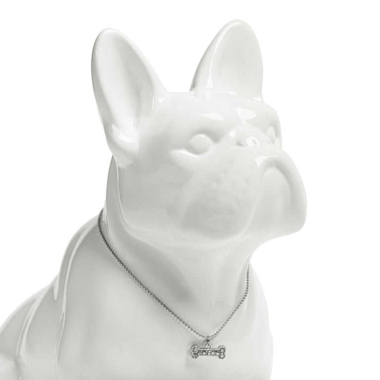 FRENCH BULLDOG, WHITE 12"