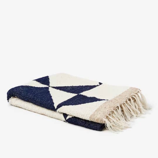 GEO SUN PATTERN COTTON BLEND THROW | THROWS