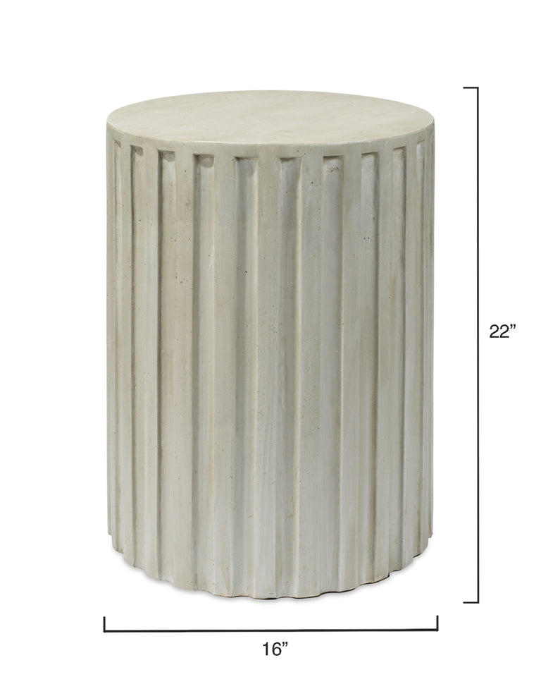 FLUTED COLUMN SIDE TABLE