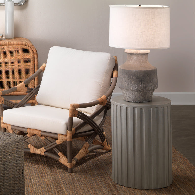 FLUTED COLUMN SIDE TABLE