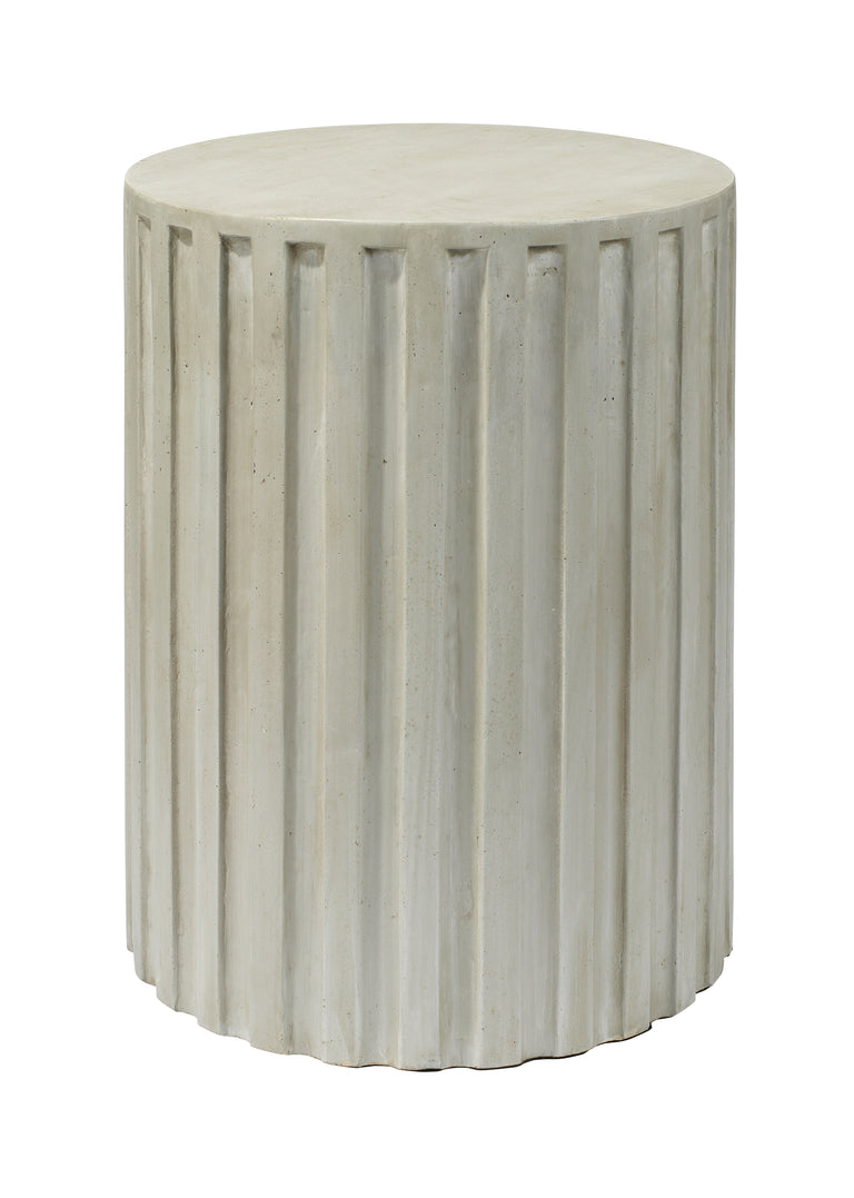 FLUTED COLUMN SIDE TABLE