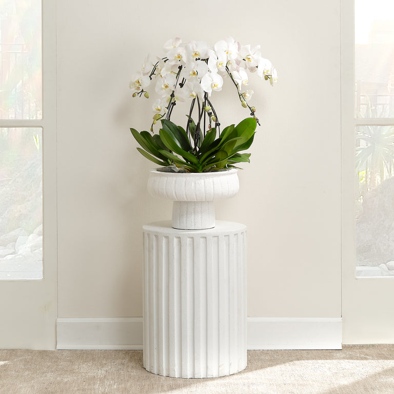 FLUTED COLUMN SIDE TABLE