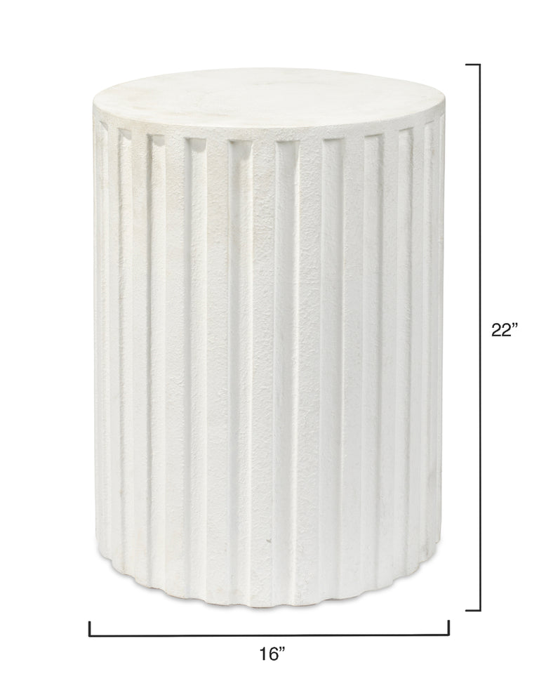 FLUTED COLUMN SIDE TABLE