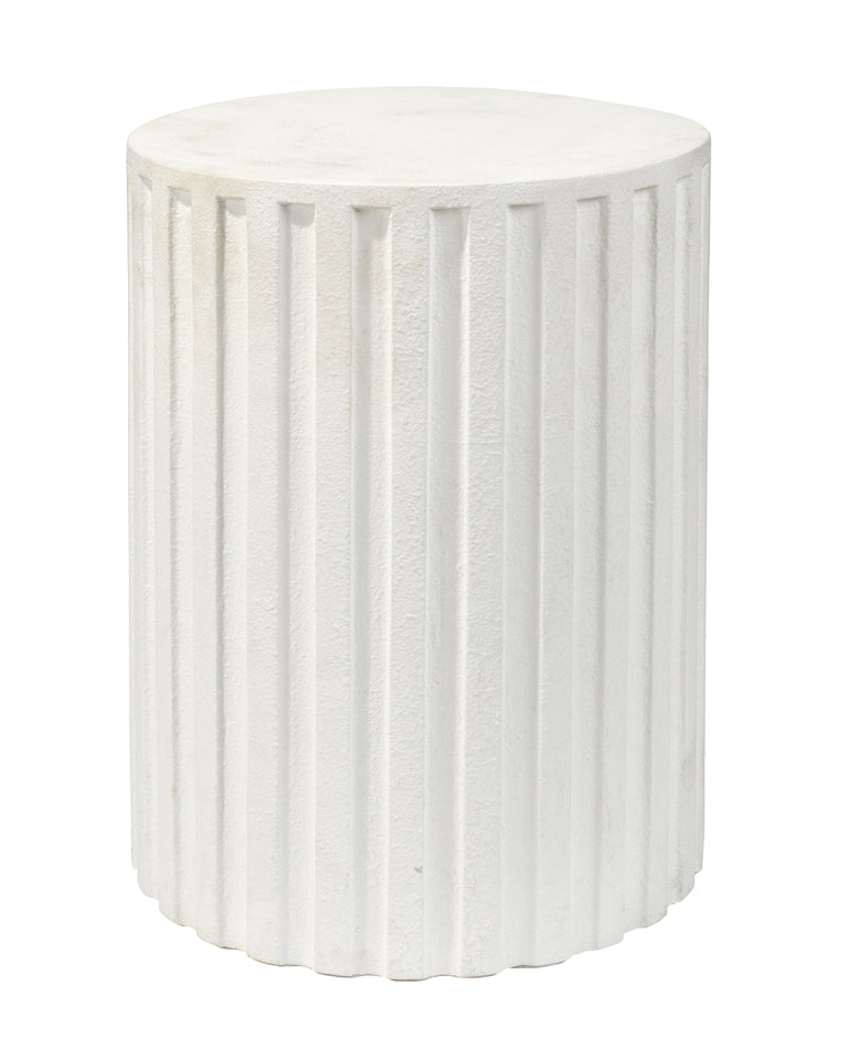 FLUTED COLUMN SIDE TABLE