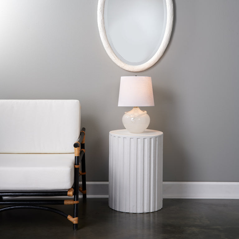FLUTED COLUMN SIDE TABLE