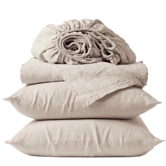 ORGANIC RELAXED LINEN SHEET SET | BEDDING