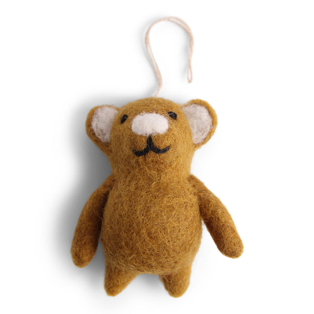 FELT CHUBBY MINI TEDDY ORNAMENT