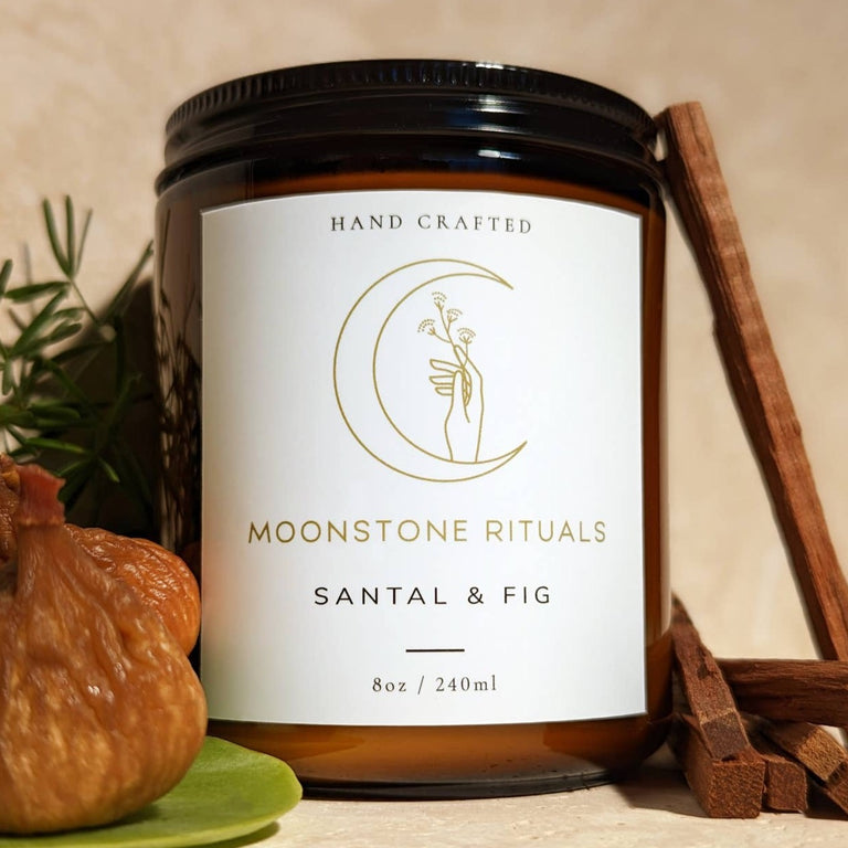 SANTAL & FIG CANDLE | SPIRITED HOME FRAGRANCE & CANDLES