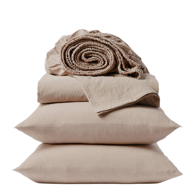 ORGANIC CRINKLED PERCALE™ SHEET SET