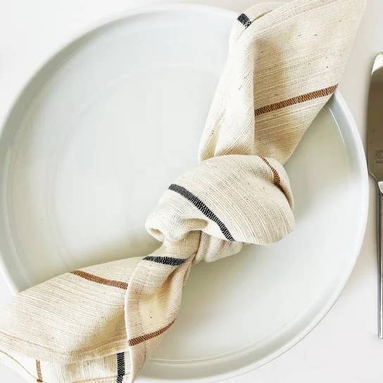 ADAMA HANDWOVEN COTTON NAPKIN | TABLE TEXTILES | ENTERTAINING | ETHIOPIA