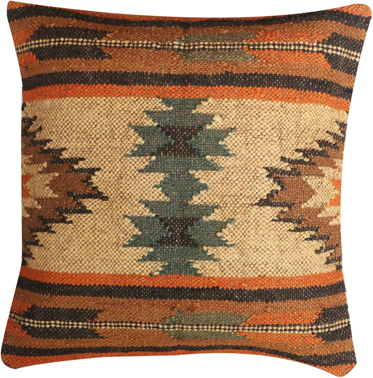 DUSK SKY WOOL KILIM | DECORATIVE THROW PILLOW