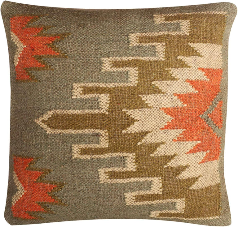 MORNING STAR WOOL KILIM | DECORATIVE THROW PILLOW