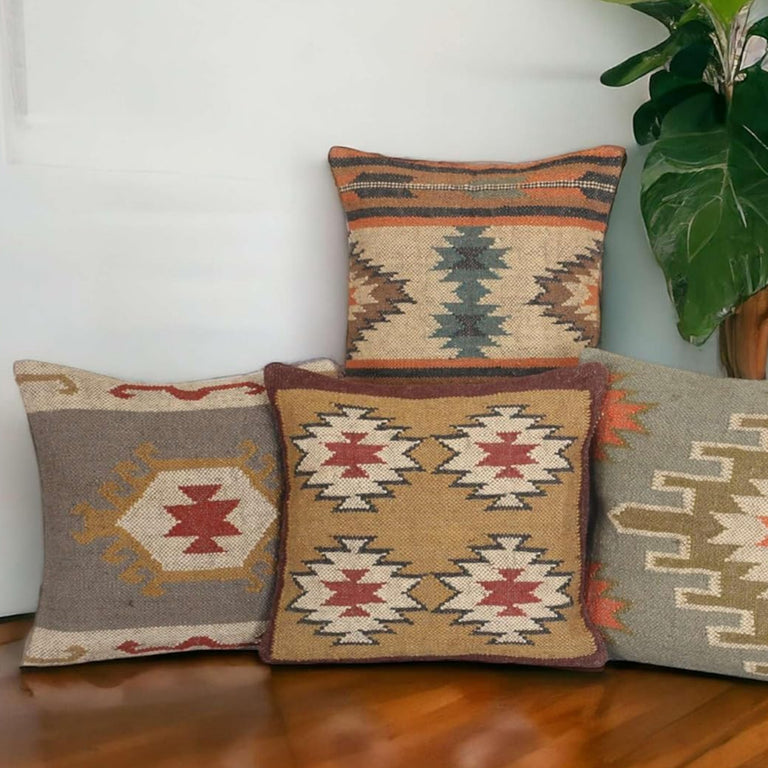 DUSK SKY WOOL KILIM | DECORATIVE THROW PILLOW
