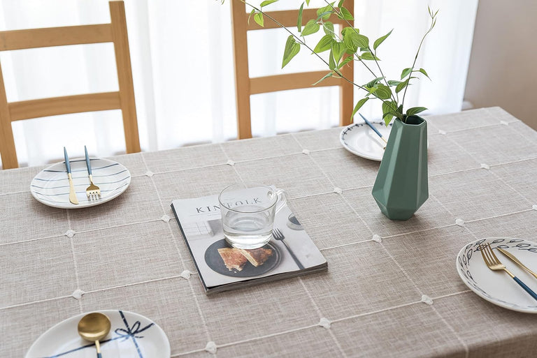 EMBROIDERED WATERPROOF TABLECLOTH