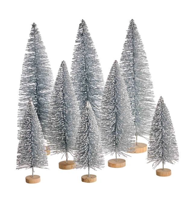 WINTER YUKON BRUSH TREES SILVER | HIOLIDAY