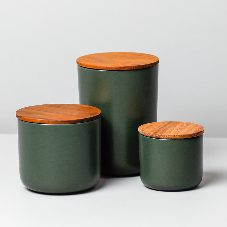 ACACIA LID FOREST STONEWARE