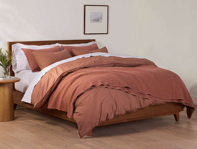ORGANIC CRINKLED PERCALE™ DUVET COVER | BEDDING