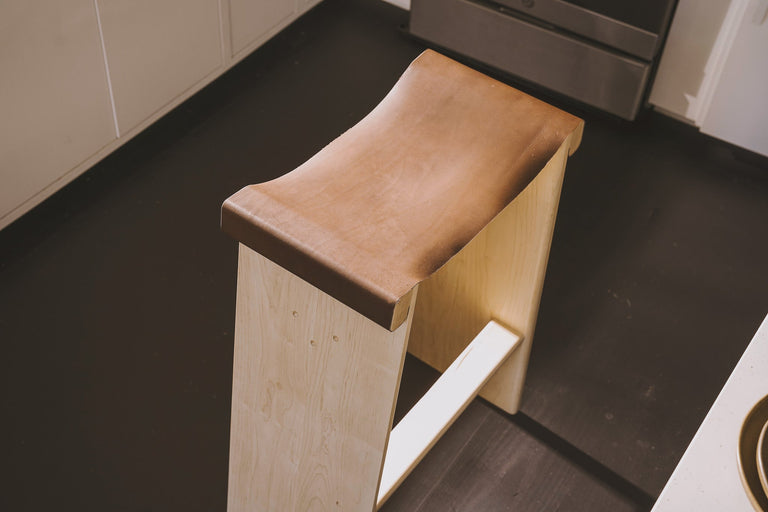 Saddle Stool Tall by the Iron Roots Designs | Local SF Artisan Craft | SEATING