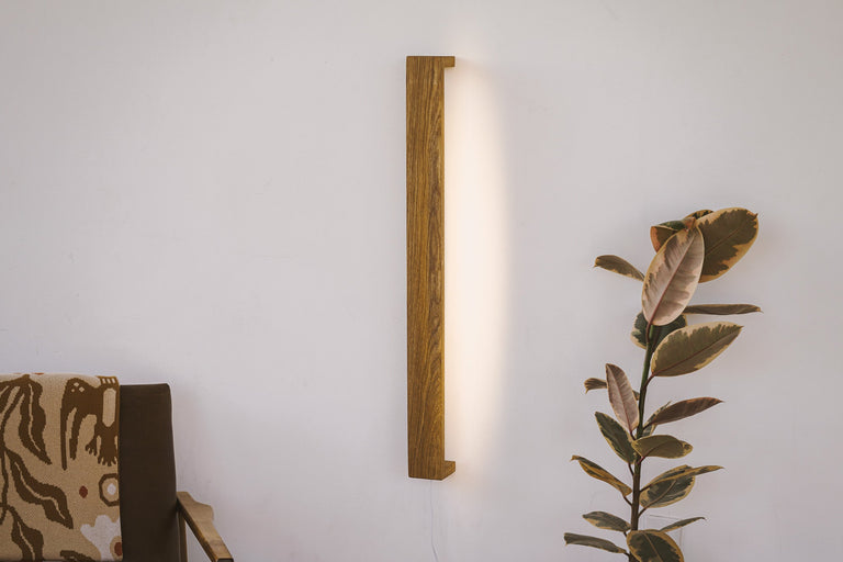 Vista Short Hardwood Wall Lamp by the Iron Roots Designs | Local SF Artisan Craft | LIGHTING