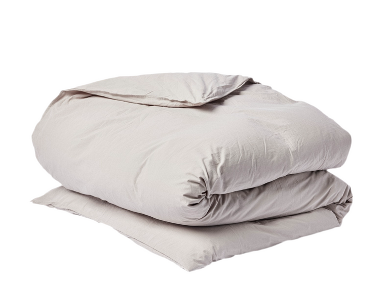 ORGANIC CRINKLED PERCALE DUVET COVER | BEDDING