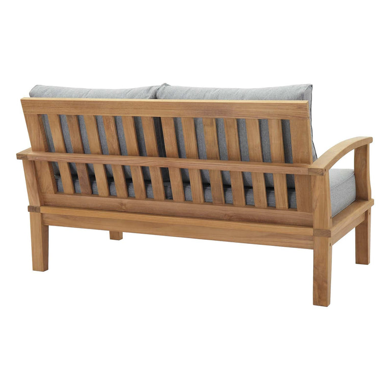 MARINA OUTDOOR PATIO TEAK LOVESEAT