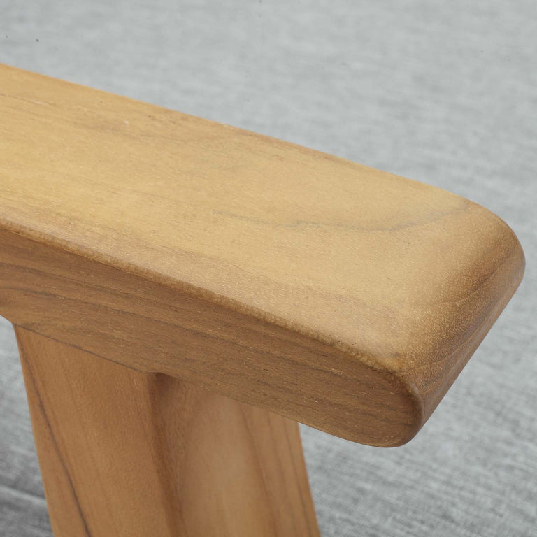 MARINA OUTDOOR PATIO TEAK LOVESEAT