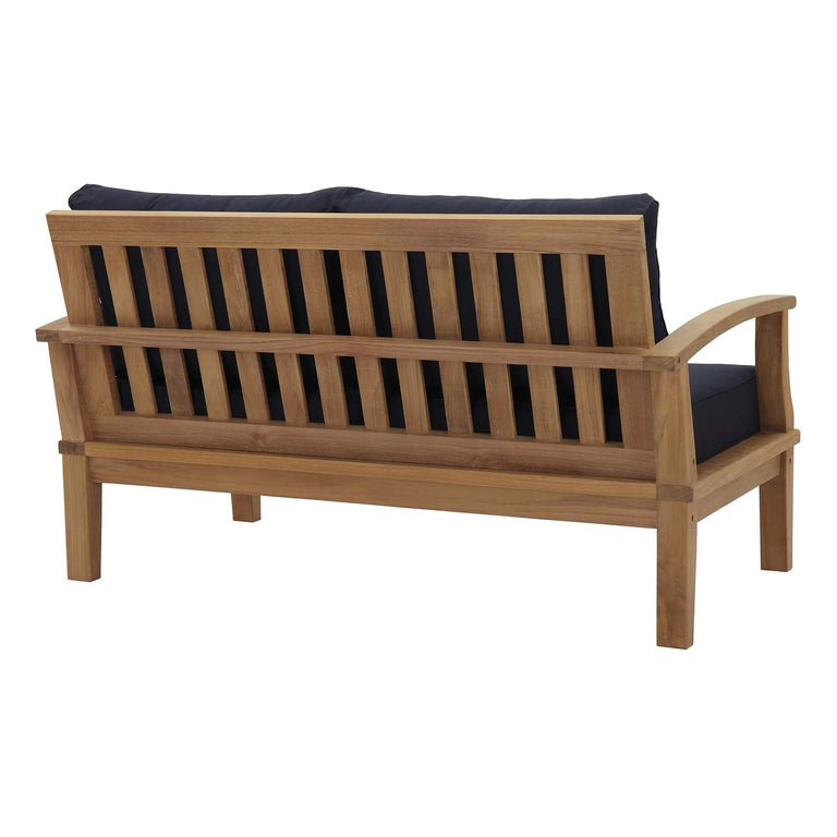 MARINA OUTDOOR PATIO TEAK LOVESEAT