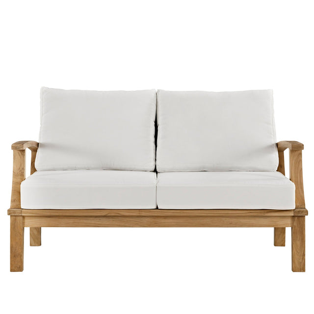 MARINA OUTDOOR PATIO TEAK LOVESEAT