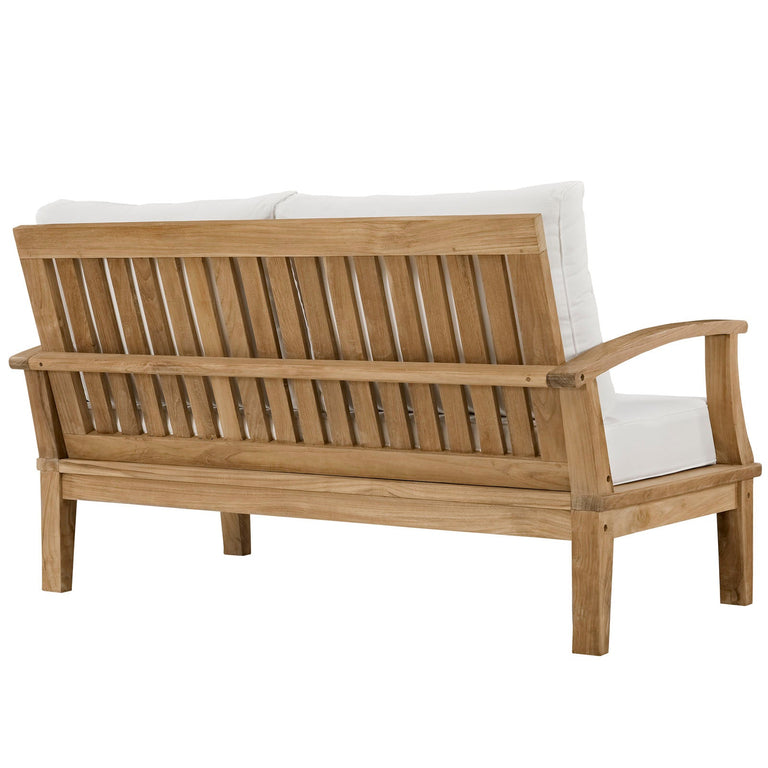 MARINA OUTDOOR PATIO TEAK LOVESEAT