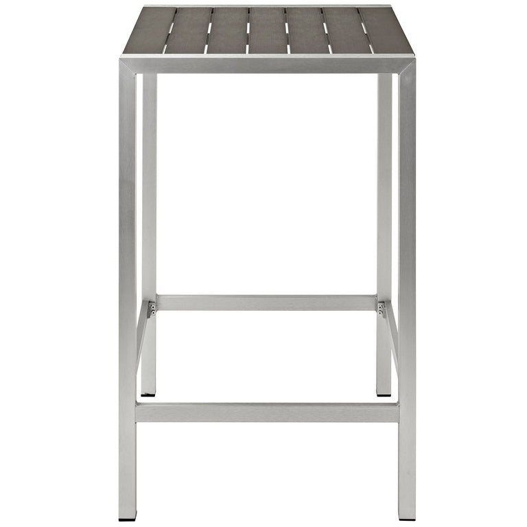 SHORE OUTDOOR PATIO ALUMINUM BAR TABLE