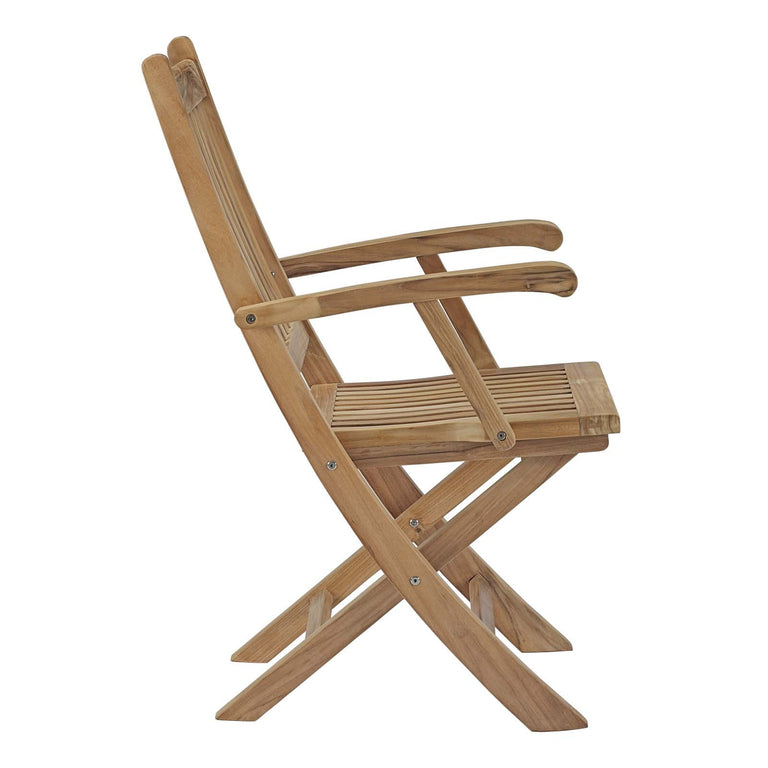 MARINA OUTDOOR PATIO TEAK FOLDING CHAIR