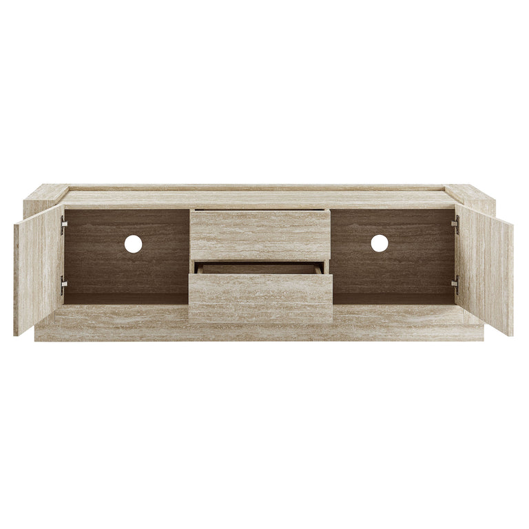 HOLLIS | TV STAND | TRAVERTINE