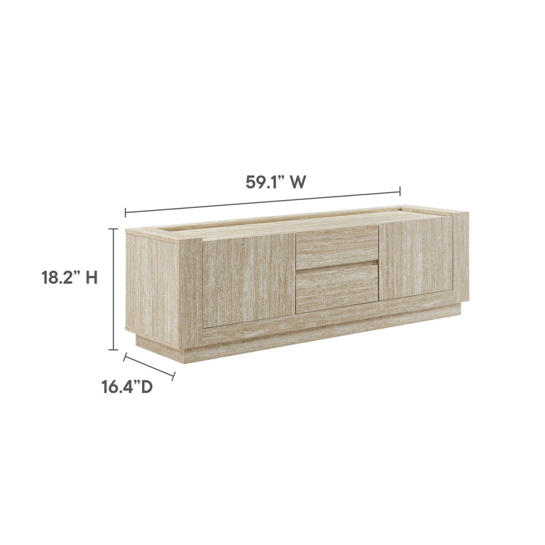 HOLLIS | TV STAND | TRAVERTINE
