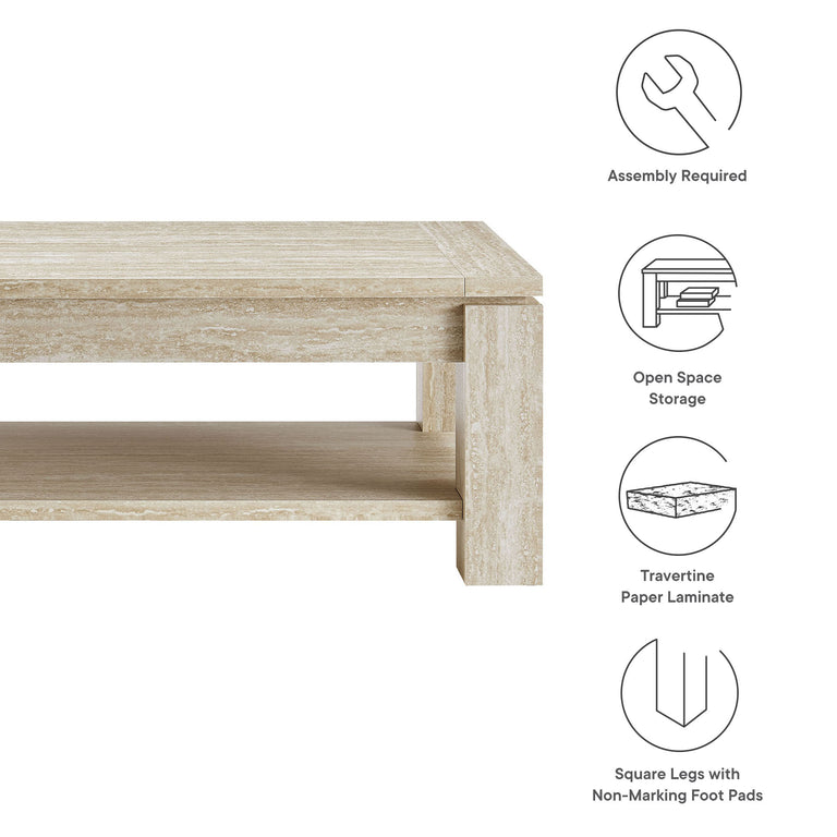 HOLLIS | COFFEE TABLES | TRAVERTINE