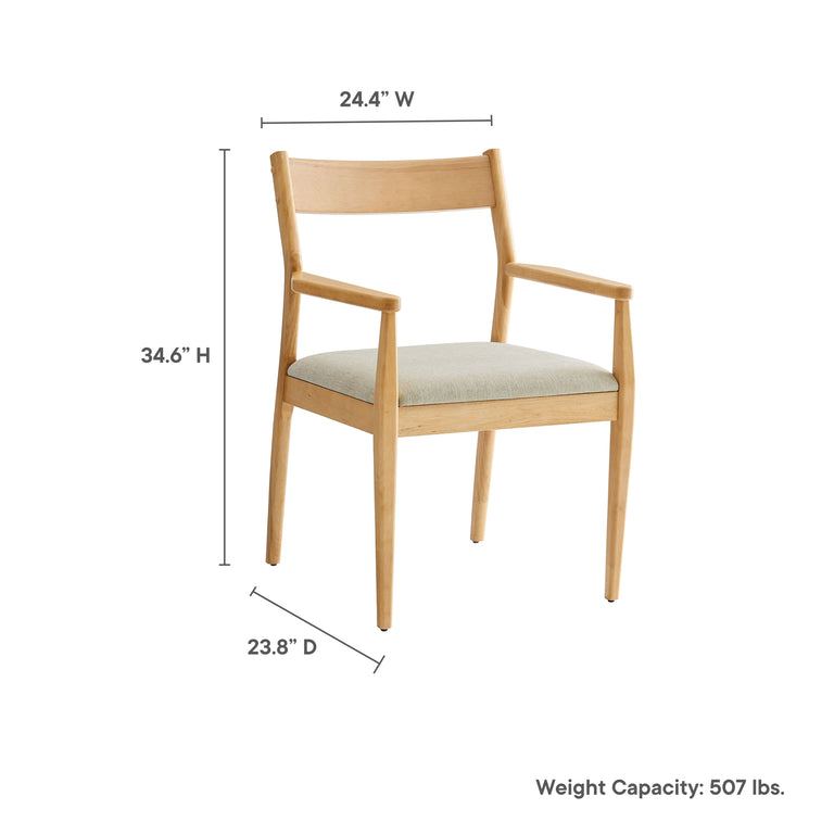 SOLARA | DINING CHAIRS | NATURAL HEATHERED WEAVE BEIGE
