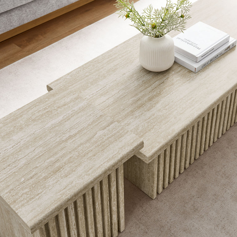 RENDER | TRAVERTINE COFFEE TABLES | TRAVERTINE