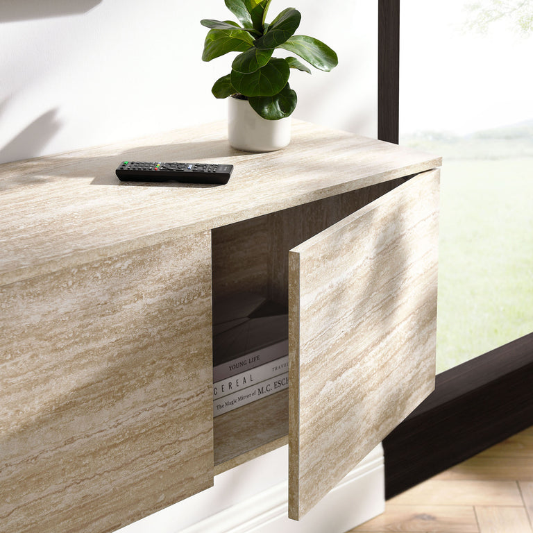 TERRA | TV STAND | TRAVERTINE