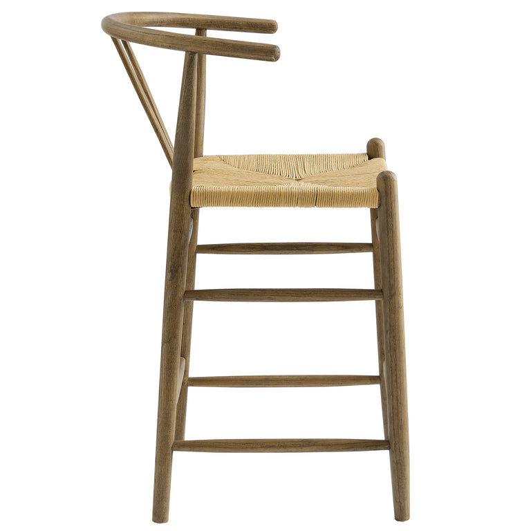 AMISH | BAR AND COUNTER STOOLS | WEATHERED GRAY TEAK