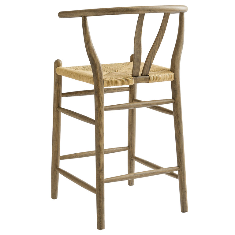 AMISH | BAR AND COUNTER STOOLS | WEATHERED GRAY TEAK