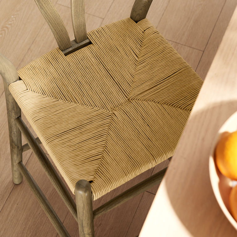 AMISH | BAR AND COUNTER STOOLS | WEATHERED GRAY TEAK