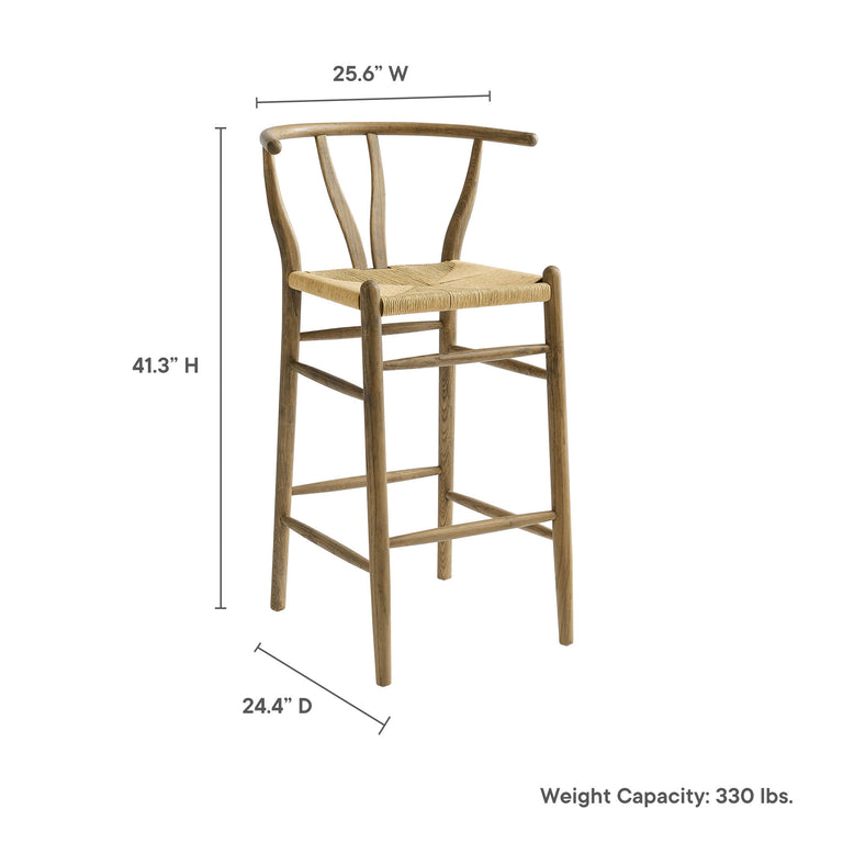 AMISH | BAR AND COUNTER STOOLS | WEATHERED GRAY TEAK