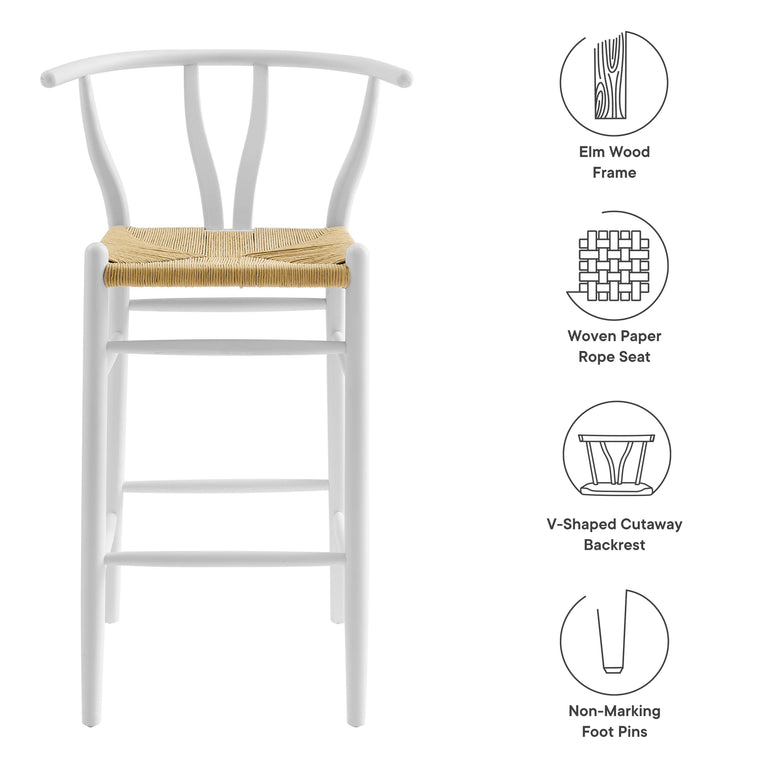 AMISH | BAR AND COUNTER STOOLS | WHITE