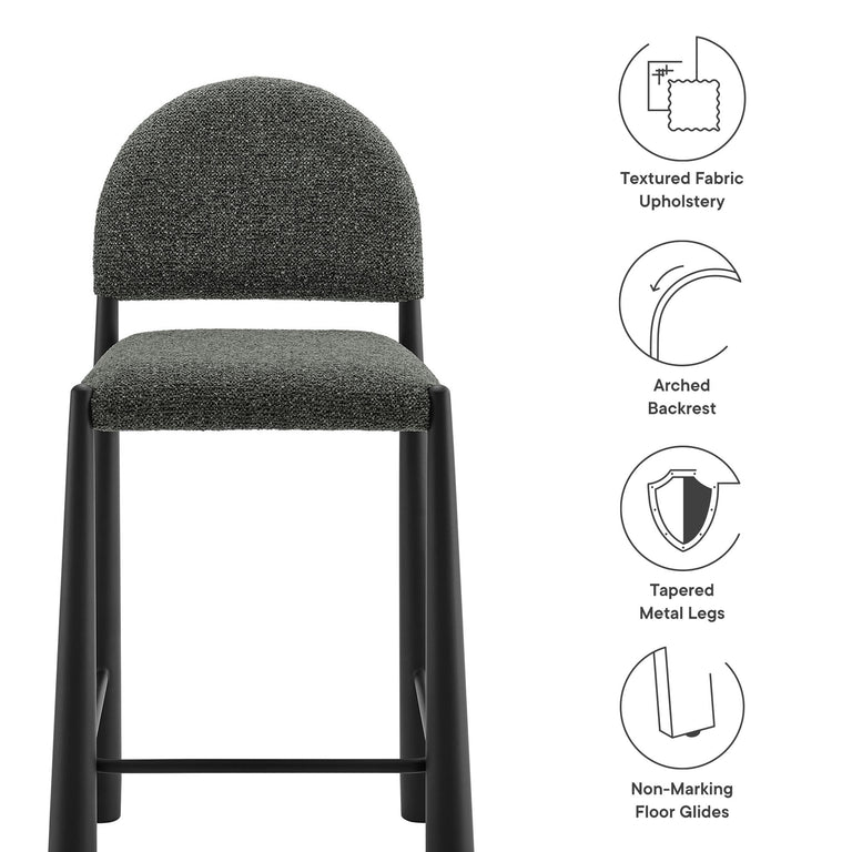 HAYLEY | BAR AND COUNTER STOOLS | BLACK ANTHRACITE