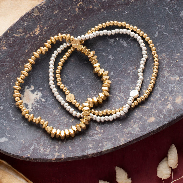 MINI METAL STACKING BRACELET | JEWELRY