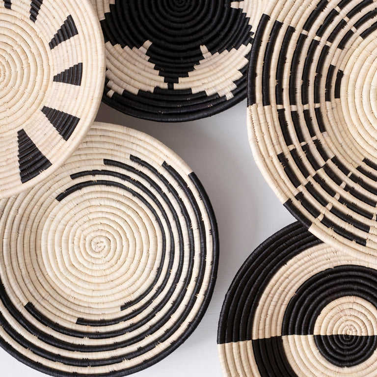 BREAKING WAVES 13" BASKET (UGANDA)